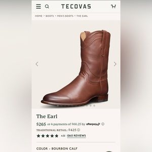 Tecovas “The Earl” Men’s Boots